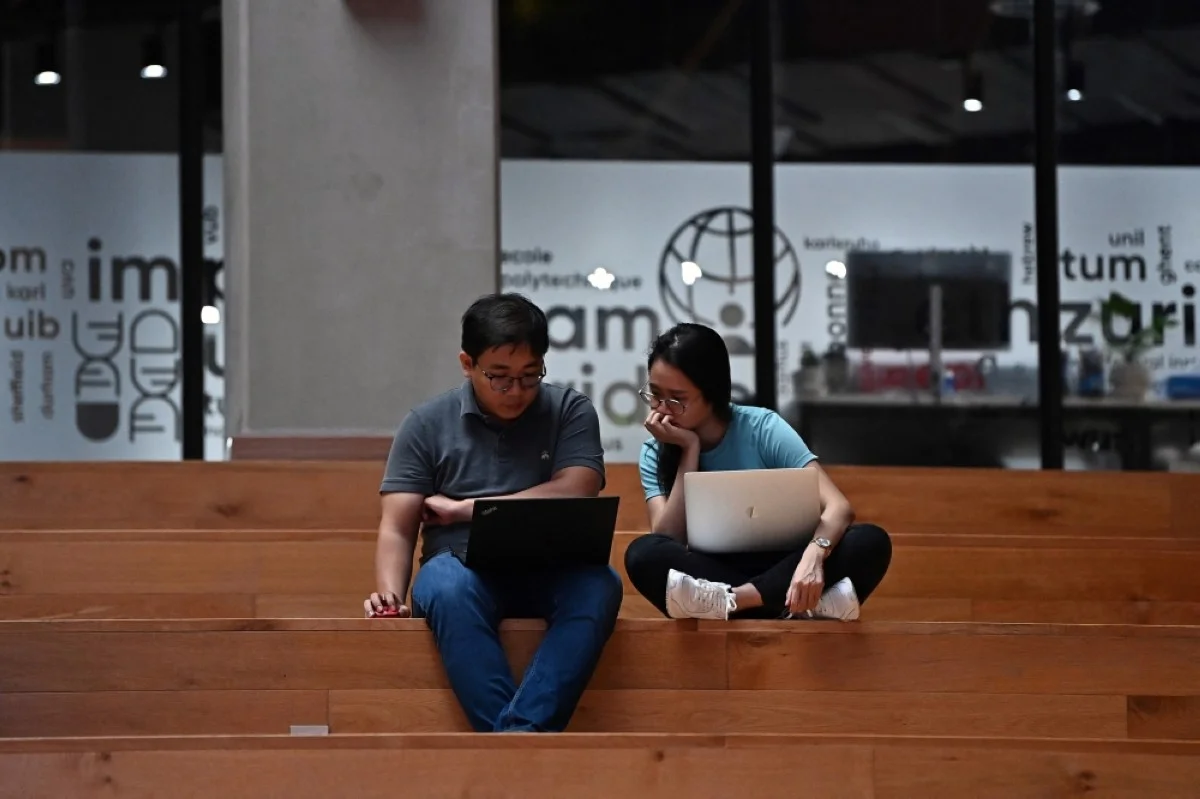 Staff work at the headquarters of Vietnamese internet firm VNG in Ho Chi Minh.