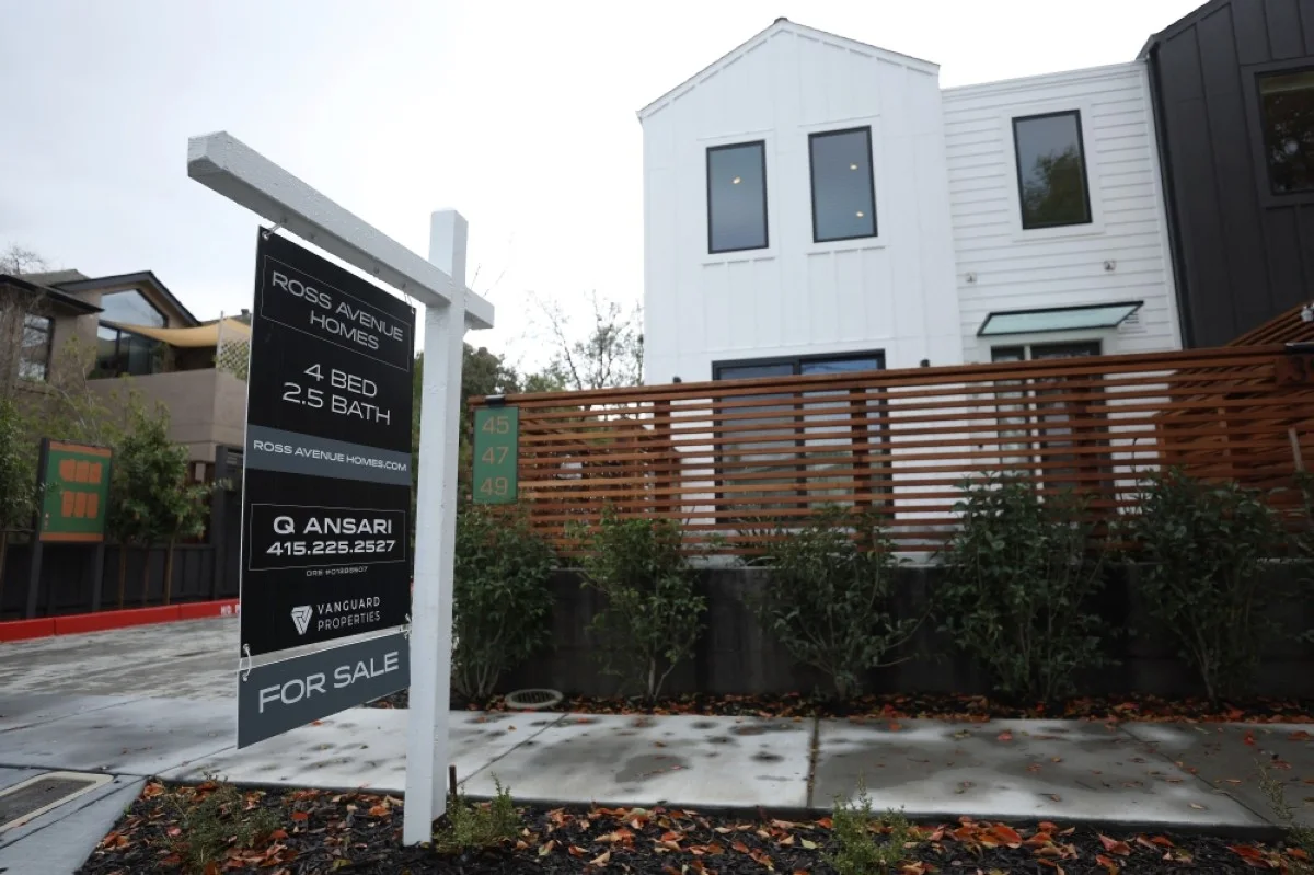SAN ANSELMO: A for sale sign is posted in front of a home on March 22, 2023 in San Anselmo, California. -- AFP