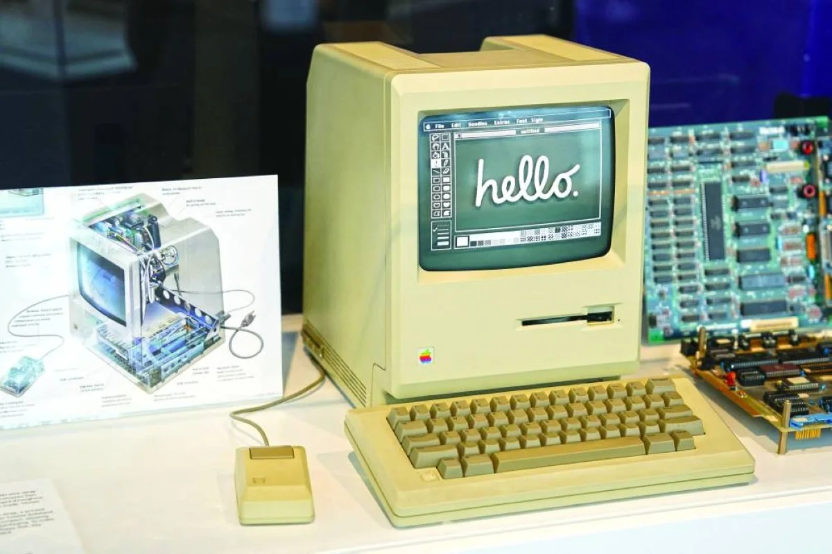 MOUNTAIN VIEW: Part of an early model central processing unit is seen on display at the Computer History Museum on January 19, 2024 in Mountain View, California, as the museum celebrates Mac's 40th birthday. -- AFP