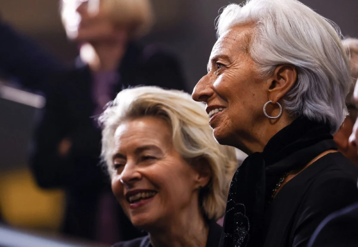 BERLIN: ECB President Christine Lagarde and President of the European Commission Ursula von der Leyen arrive for a memorial event to honour the late politician Wolfgang Schaeuble at the German lower house of parliament Bundestag in Berlin. –AFP
