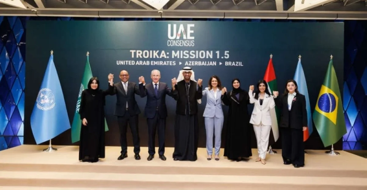 Past and future UN climate talk hosts the United Arab Emirates, Azerbaijan and Brazil said Tuesday they are forming a “troika” aimed at keeping alive the goal of limiting global warming to 1.5 degrees Celsius.
