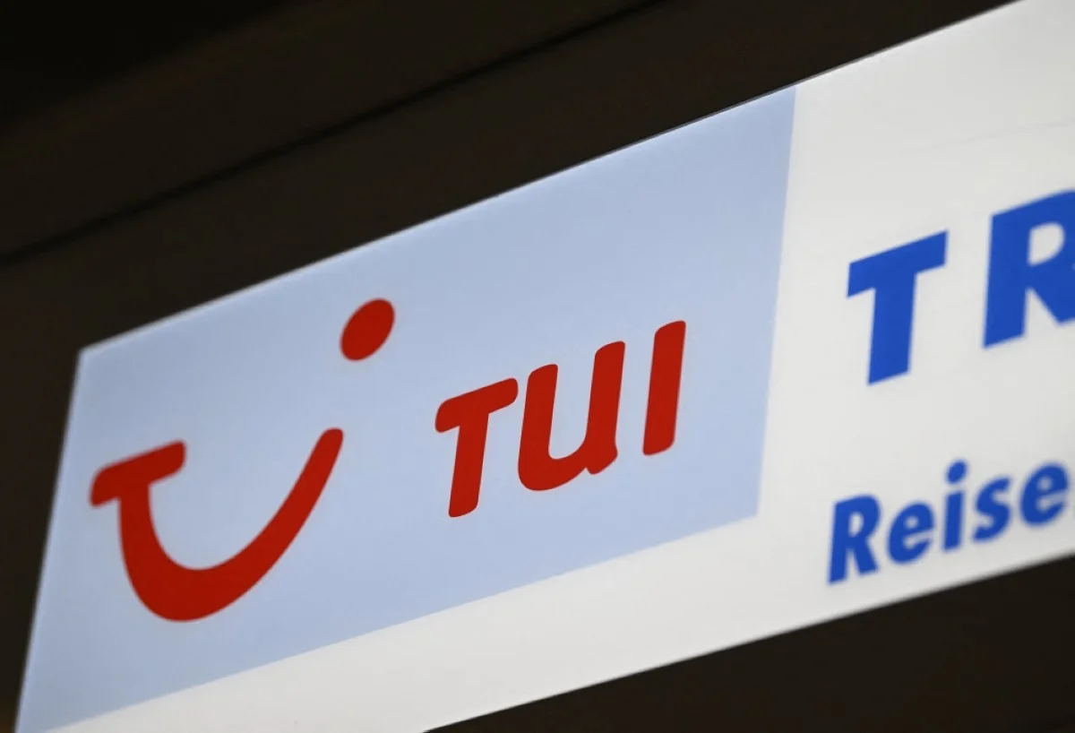 LEINFELDEN-ECHTERDINGEN, Germany: This file photo taken on July 28, 2023 shows the logo of travel company TUI displayed at the office of a travel agency at Stuttgart Airport in Leinfelden-Echterdingen near Stuttgart, southwestern Germany. -- AFP