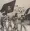 Students carry flags and photos of the late Amir Sheikh Jaber al-Ahmad Al-Sabah and the late Father Amir Sheikh Saad Al-Abdullah Al-Salem Al-Sabah sometime in the 1970s-1980s.  
