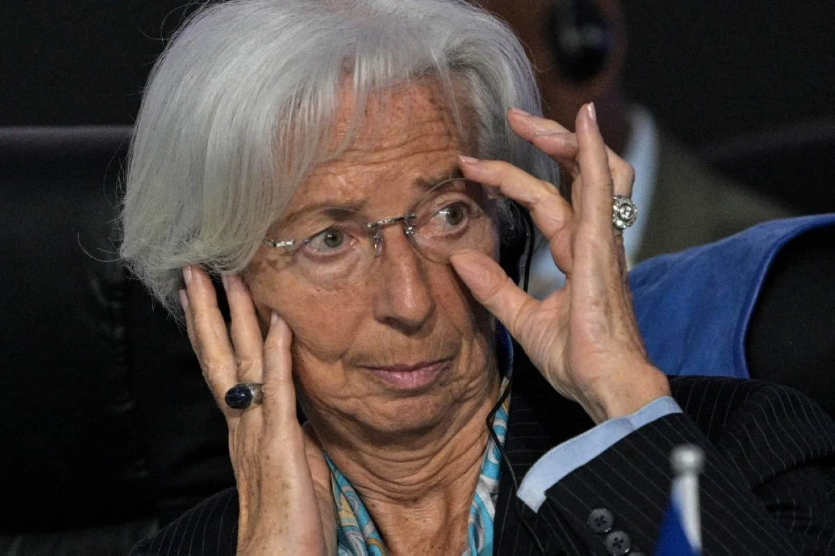 SAO PAULO: European Central Bank (ECB) President Christine Lagarde gestures during the G20 finance ministers meeting in Sao Paulo. – AFP
