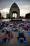 People enjoy a nap while attending the World Sleep Day event at the Monumento a la Revoluciَn in Mexico City, Mexico.