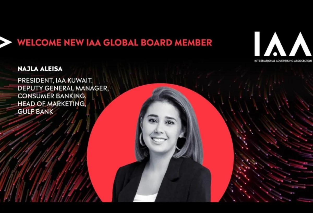 Najla Al-Eisa is declared the President of the International Advertising Organization in Kuwait.