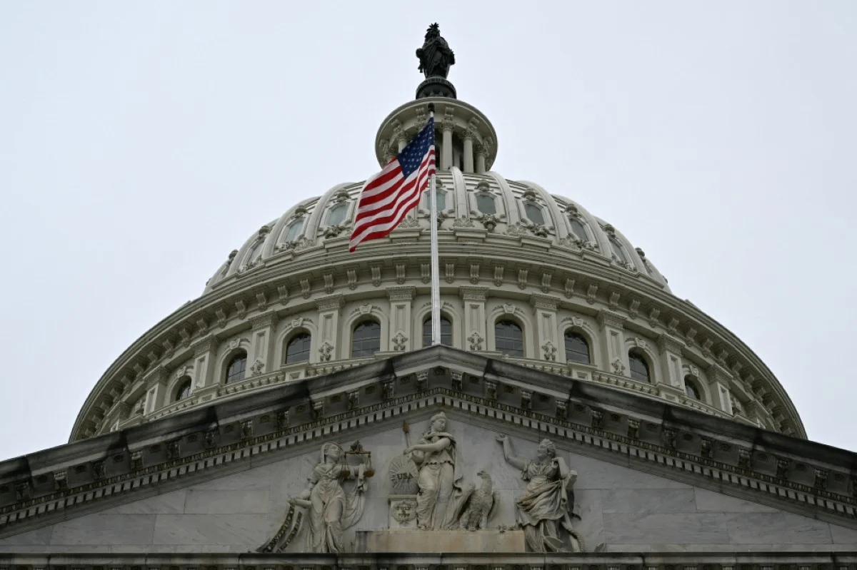 WASHINGTON: The US Capitol in Washington, DC, on March 22, 2024. The US House of Representatives voted March 22 to approve a sprawling $1.2 trillion package to fund the government. -- AFP