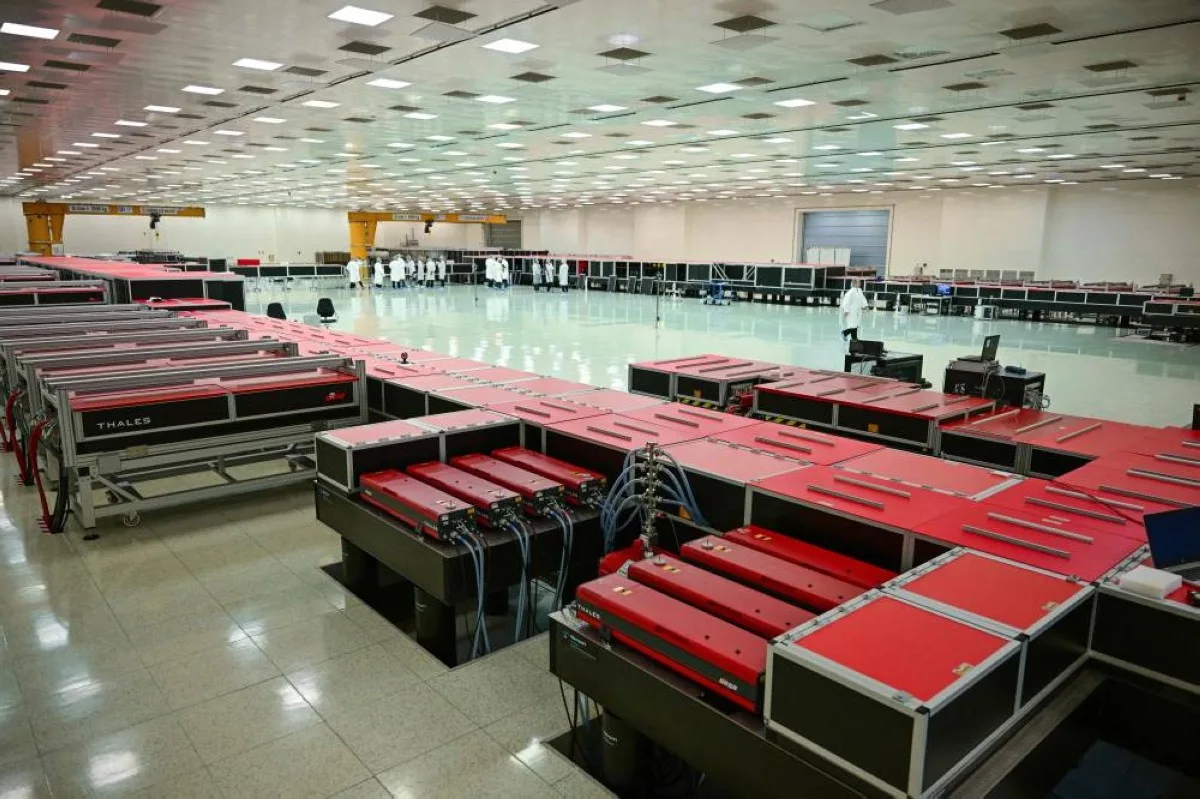 The room wherethe laser beam of the