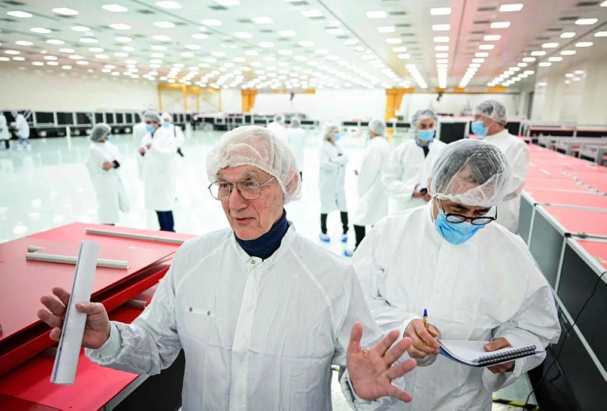 Gerard Mourou, Nobel Prize in Physics 2018 laureate is pictured inside the the