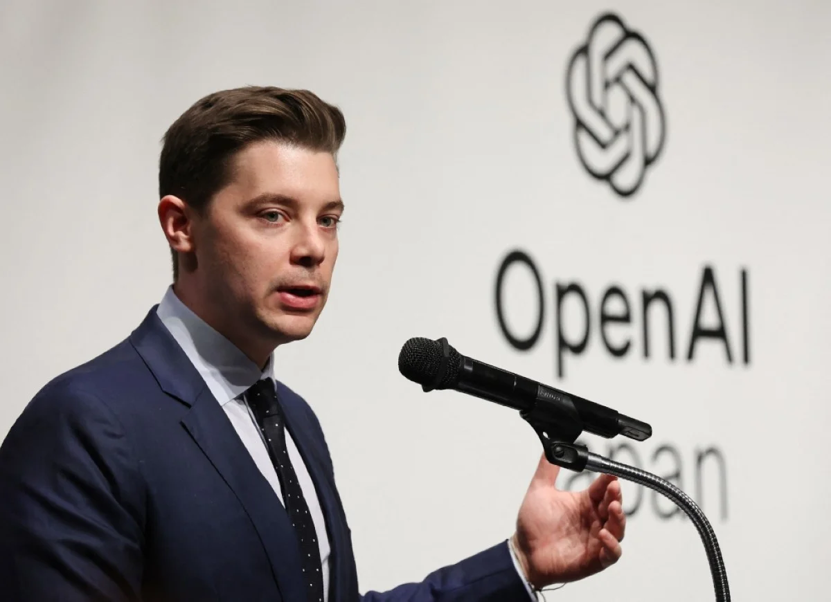 TOKYO: OpenAI Chief Operating Officer Brad Lightcap holds a press conference regarding the opening of their Japan office in Tokyo on April 15, 2024. – AFP