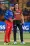 BENGALURU: Royal Challengers Bengaluru’s captain Faf du Plessis and his Sunrisers Hyderabad’s counterpart Pat Cummins ( R ) pose for photo during the toss before the start of the IPL Twenty20 cricket match. – AFP
