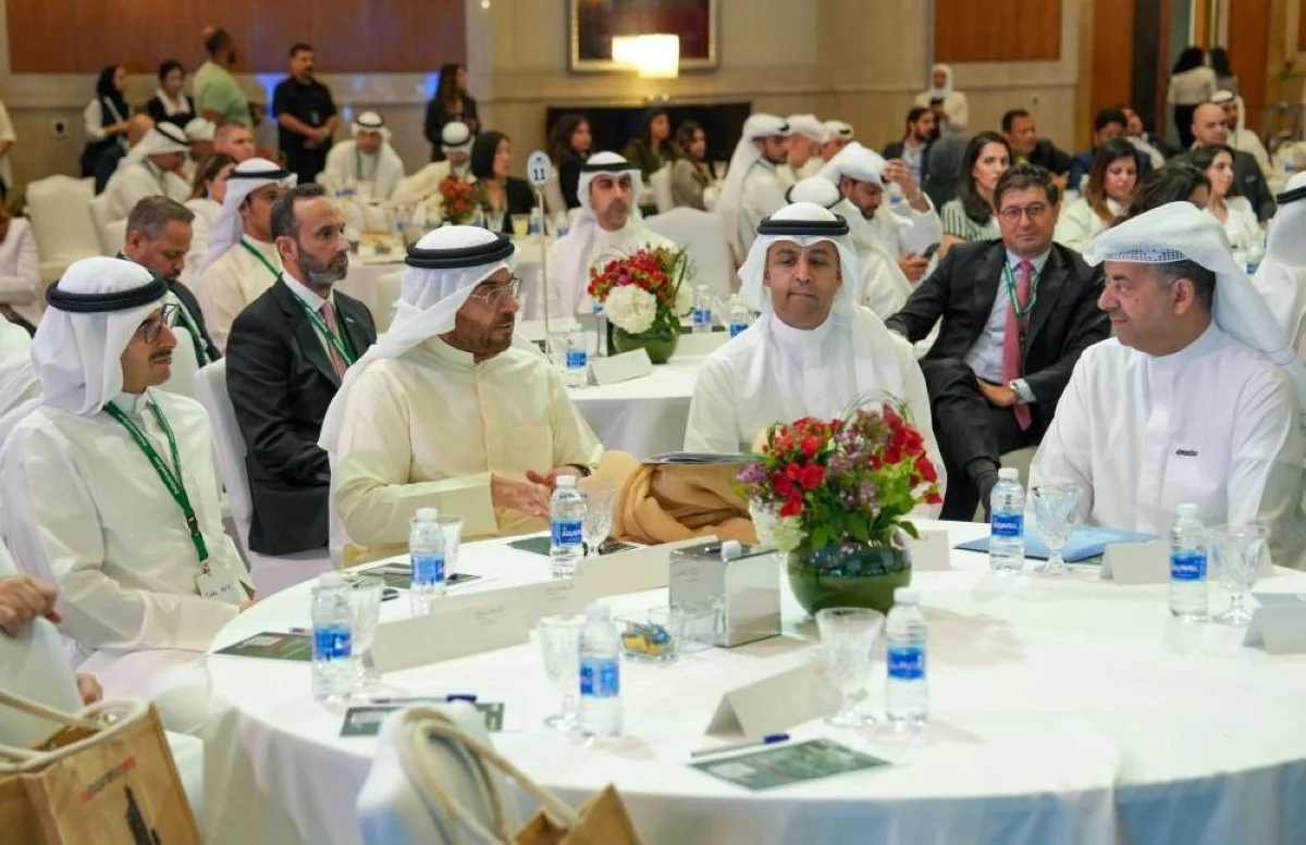 Minister of Finance Dr. Anwar Al Mudhaf, Sheikh Ahmad Al Duaij, and Waleed Al Khashti at the event.
