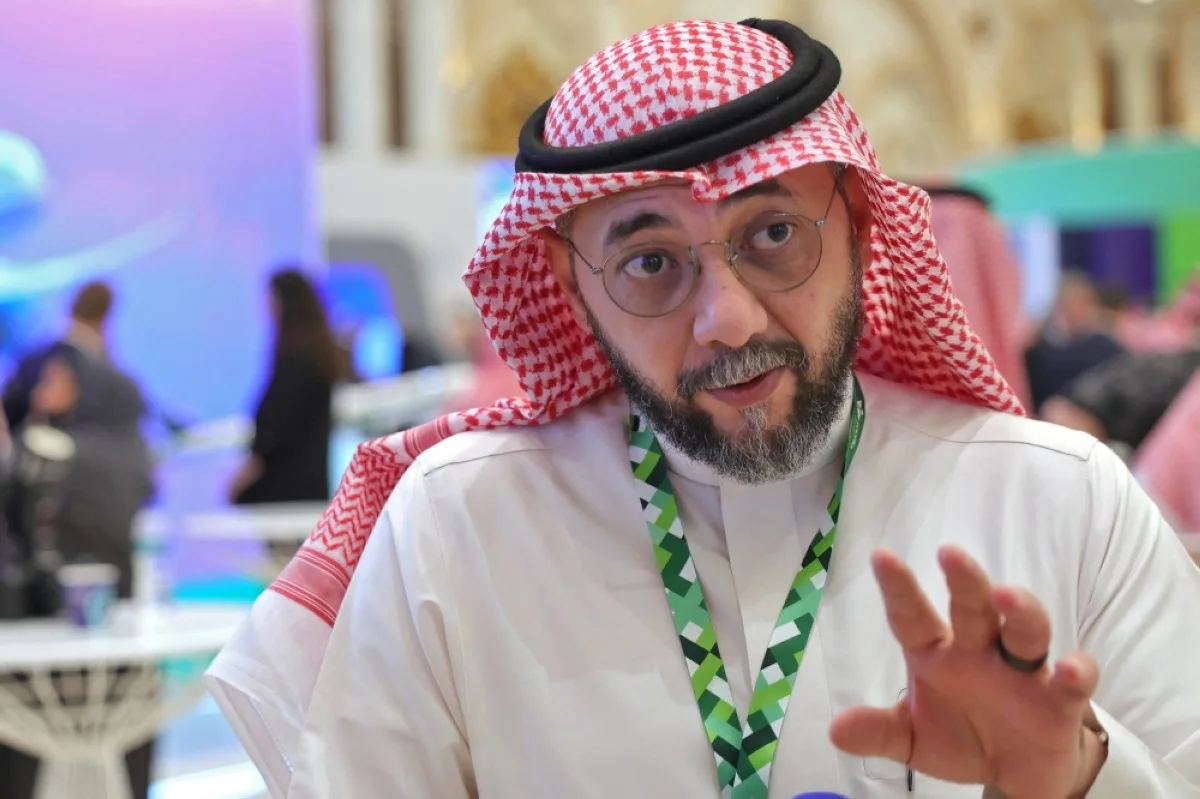 RIYADH: Saleh Eid, Vice President of Fleet Management & Agreements at Saudia Airlines speaks during an interview. – AFP