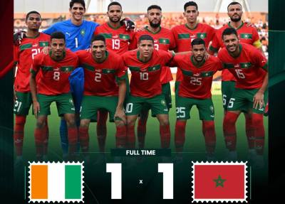 Le Maroc et la Côte d'Ivoire font match nul en amical