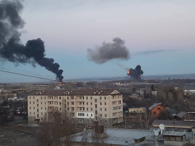 Città ucraina di Kharkiv sotto il bombardamento russo