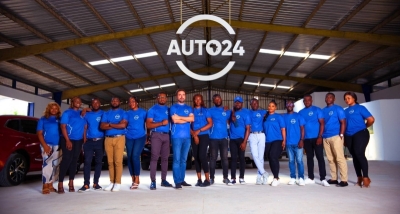 The Auto24 team in Abidjan, Ivory Coast.