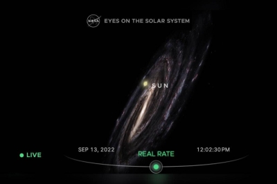 Una delle viste da Eyes on The Solar System