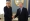 Le President russe Vladimir Putin et Marine Le Pen, alors présidente du RN