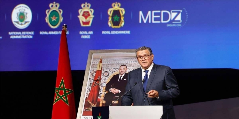 Aziz Akhannouch, chef du gouvernement lors de l'ouverture de la 7ème édition du 7e édition du Marrakech Air Show.