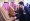 الملك سلمان خلال استقباله نخبة من الطلبة السعوديين المبتعثين في اليابان