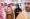 حامد فايز ومي آل خليفة خلال افتتاح المعرض أمس بالرياض (مكة)
