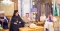خادم الحرمين الشريفين أثناء استقبال الأمين العام لمركز الملك عبدالله العالمي للحوار