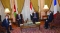 الوزراء الأربعة خلال اجتماعهم بالقاهرة (مكة)