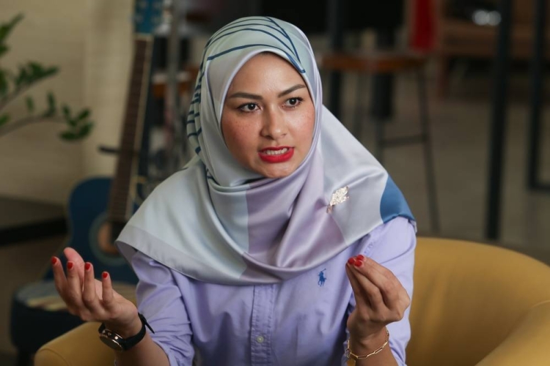 Ketari assemblyman Young Syefura Othman speaks to Malay Mail during an interview on May 17, 2022 . — Picture by Choo Choy May