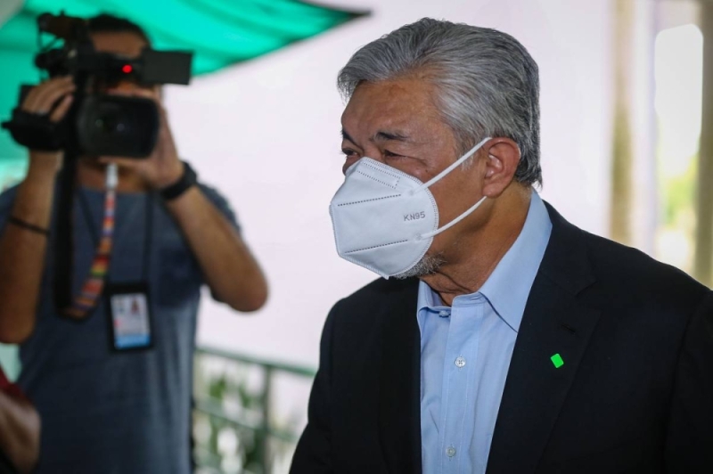 Datuk Seri Dr Ahmad Zahid Hamidi arrives at the Shah Alam High Court May 11, 2022. — Picture by Yusof Mat Isa