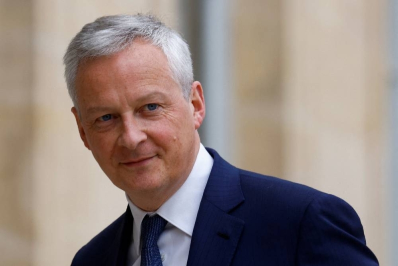 Finance Minister Bruno Le Maire arrives before a meeting with France's President Emmanuel Macron and India's Prime Minister Narendra Modi at the Elysee Palace in Paris, France May 4, 2022. — Reuters pic
