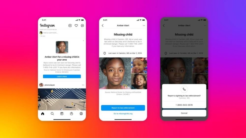 Instagram is launching a feature to alert users when a child goes missing in their local area. — Picture courtesy of Instagram via ETX Studio Instagram is launching a feature to alert users when a child goes missing in their local area. — Picture courtesy of Instagram via ETX Studio
