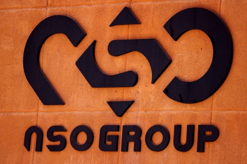 The logo of Israeli cyber firm NSO Group is seen at one of its branches in the Arava Desert, southern Israel July 22, 2021. — Reuters pic