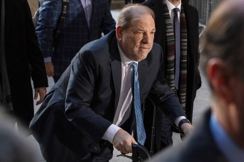 Harvey Weinstein arrives at New York Criminal Court for another day of jury deliberations in his sexual assault trial in New York February 24, 2020. — Reuters pic