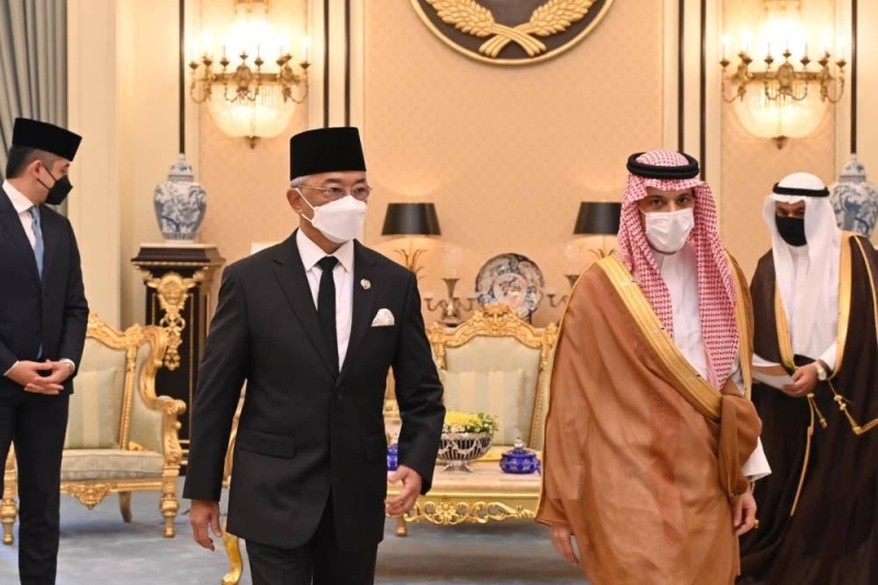 Istana Negara in a post on its Facebook page said during the 30-minute meeting which started at 11am, His Majesty and Prince Faisal touched on the strong bilateral ties between the two countries since 1957. — Picture from Facebook/Istana Negara