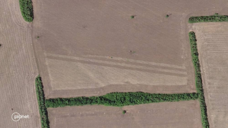 This handout satellite photo taken on May 31, 2022 and released on June 1, 2022, by Planet Labs PBC, shows farmers tiling fields near Slovyansk. Ukraine said today it would not demine waters around the Black Sea port of Odessa to allow for grain to be exported, citing the threat of Russian attacks on the city. — Planet Labs PBC handout pic via AFP 