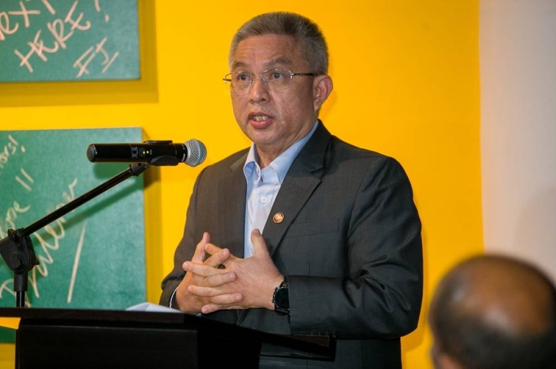 Dr Adham Baba, Minister of Science, Technology and Innovation in his speech on how MERANTI is an important building block in nurturing STEM to youngsters and developing talents in the workforce. May 26,2022- Picture by Devan Manuel