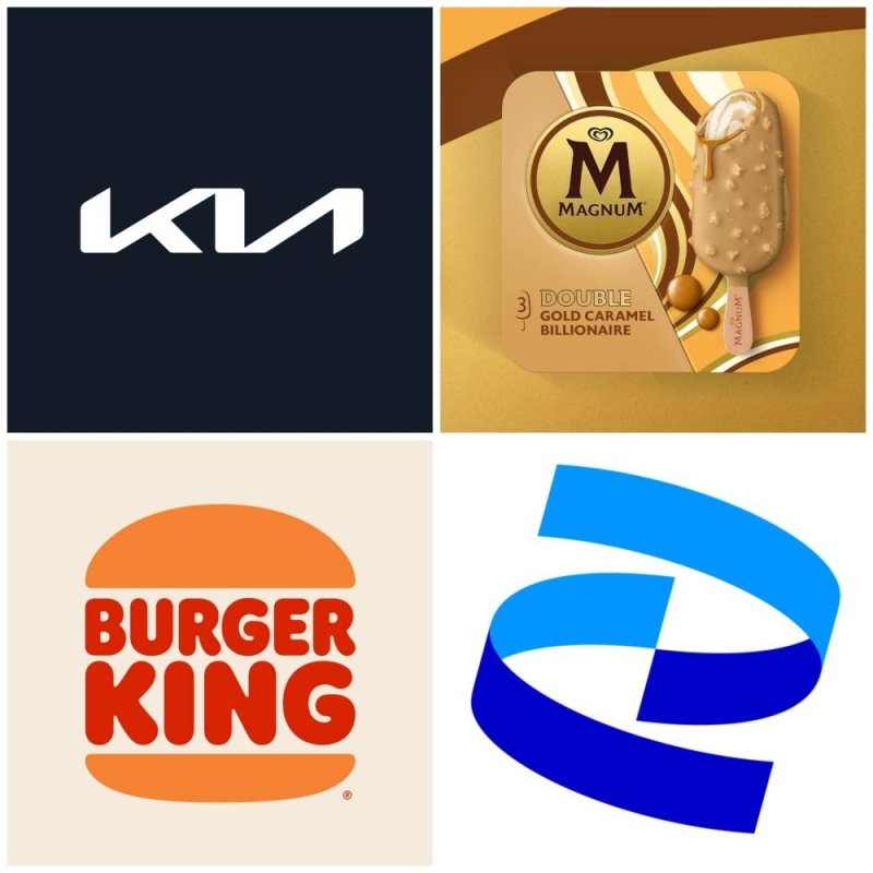 Big brands that redesigned their logo recently to refresh their image. — Picture via Facebook/kiamalaysia, magnum, bkmalaysia, pfizer