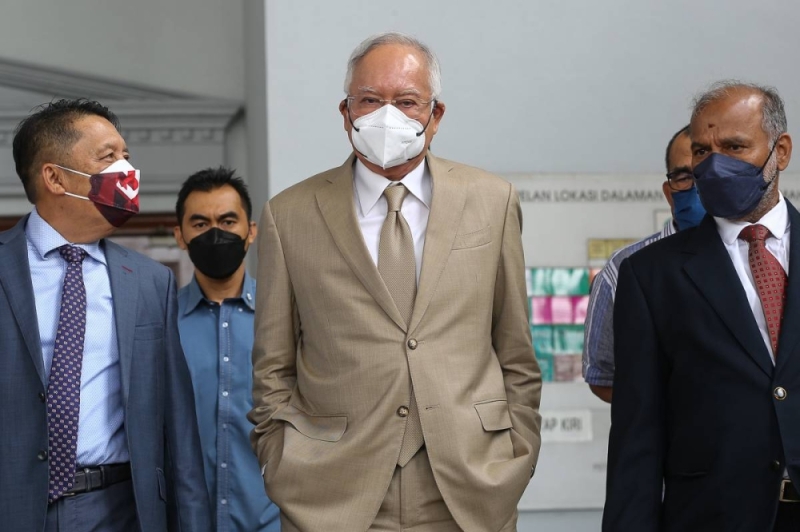 Former prime minister Datuk Seri Najib Razak is pictured at the Kuala Lumpur High Court Complex June 15, 2022. ― Picture by Yusof Mat Isa