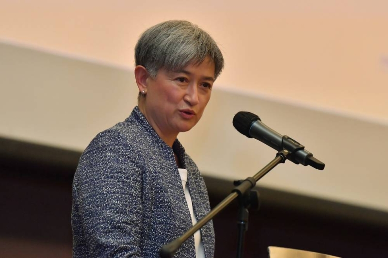 Australia’s Foreign Minister Penny Wong delivers her speech during a networking brunch with government, business and civil societies in Kuala Lumpur June 29, 2022. — Bernama pic