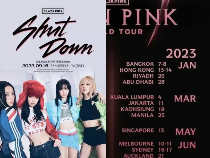 Blackpink officially announces tour dates, including Malaysia, teases
