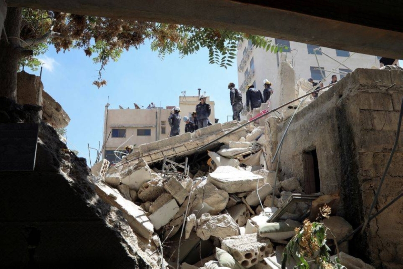 Die Zahl der Todesopfer durch den Einsturz eines Gebäudes in Jordanien steigt auf 13