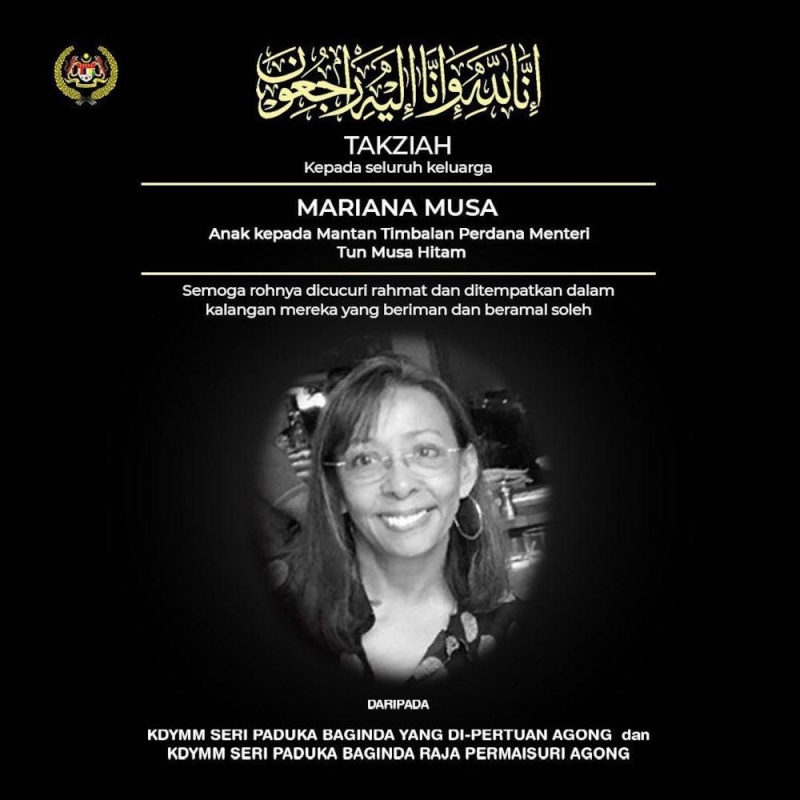 King, Queen extend condolences to Musa Hitam and family on daughter’s death King, Queen extend condolences to Musa Hitam and family on daughter’s death