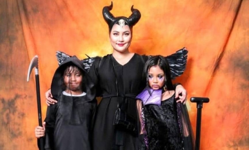 Actress Fasha Shandha roasted online for dressing up as Maleficent at neighbourhood event