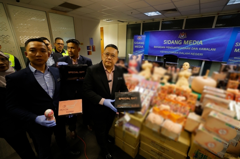 Home Ministry seize banned sex toys in Sepang