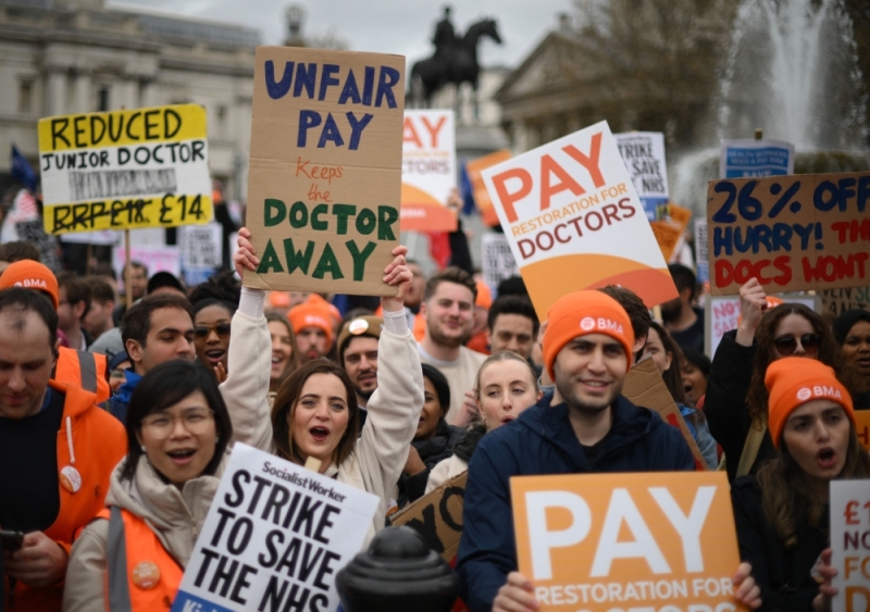 Doctors in England start historic four-day strike over pay Doctors in England start historic four-day strike over pay