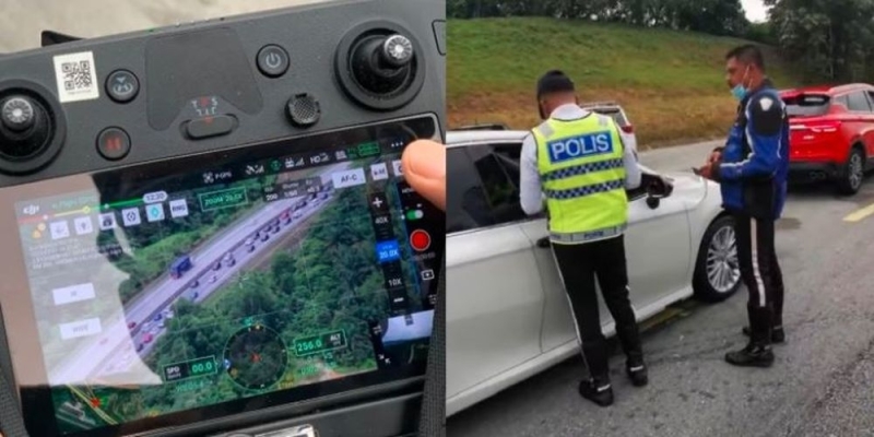 Kelantan RTD's drone detects cutting queue, beating the red light Kelantan RTD's drone detects cutting queue, beating the red light
