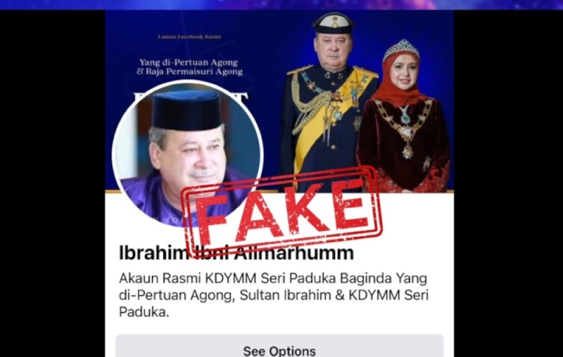 In post on His Majesty’s official Facebook page, public urged to report any social media accounts misusing name of King, Queen In post on His Majesty’s official Facebook page, public urged to report any social media accounts misusing name of King, Queen