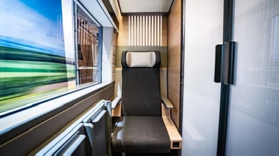 Will you soon be able to sit in a ‘cuddle compartment’ on board German trains? Deutsche Bahn may install privacy compartments on its high-speed trains. — Picture courtesy of Deutsche Bahn via ETX Studio