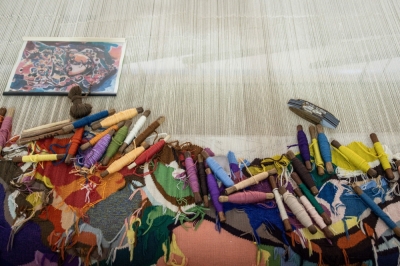 Senegal tapestry production finds new lease of life Cotton used to create the tapestries are pictured on a unfinished tapestry at the Manufacture Senegalese des Arts in Thies on April 22, 2024. — AFP pic