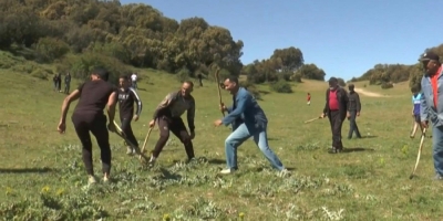 Algerian villagers celebrate spring with ancestral ball game Algerian villagers celebrate spring with ancestral ball game. — AFP pic